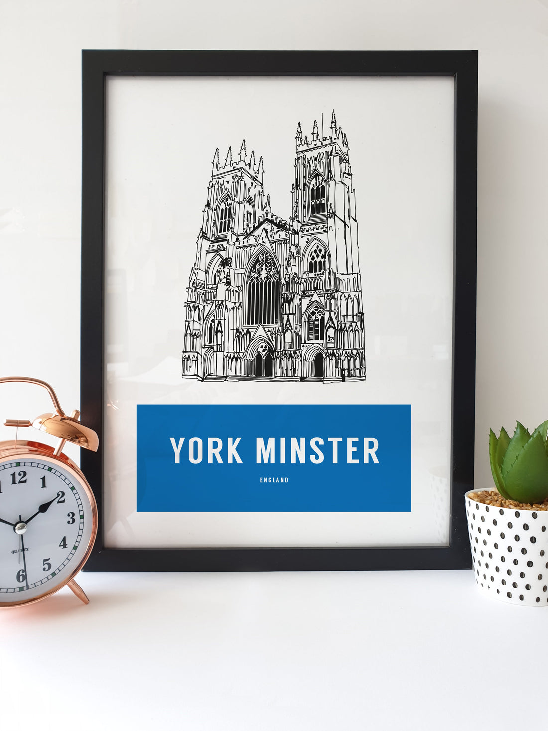 York Minster -  Yorkshire Landmark Print (Various colours available)